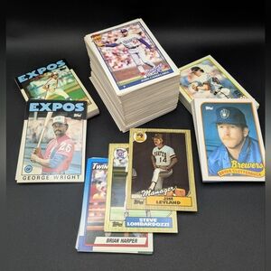 244 Vintage Topps & Traded TIFFANY Baseball Card Lot 1986 1987 1989 1990 1991